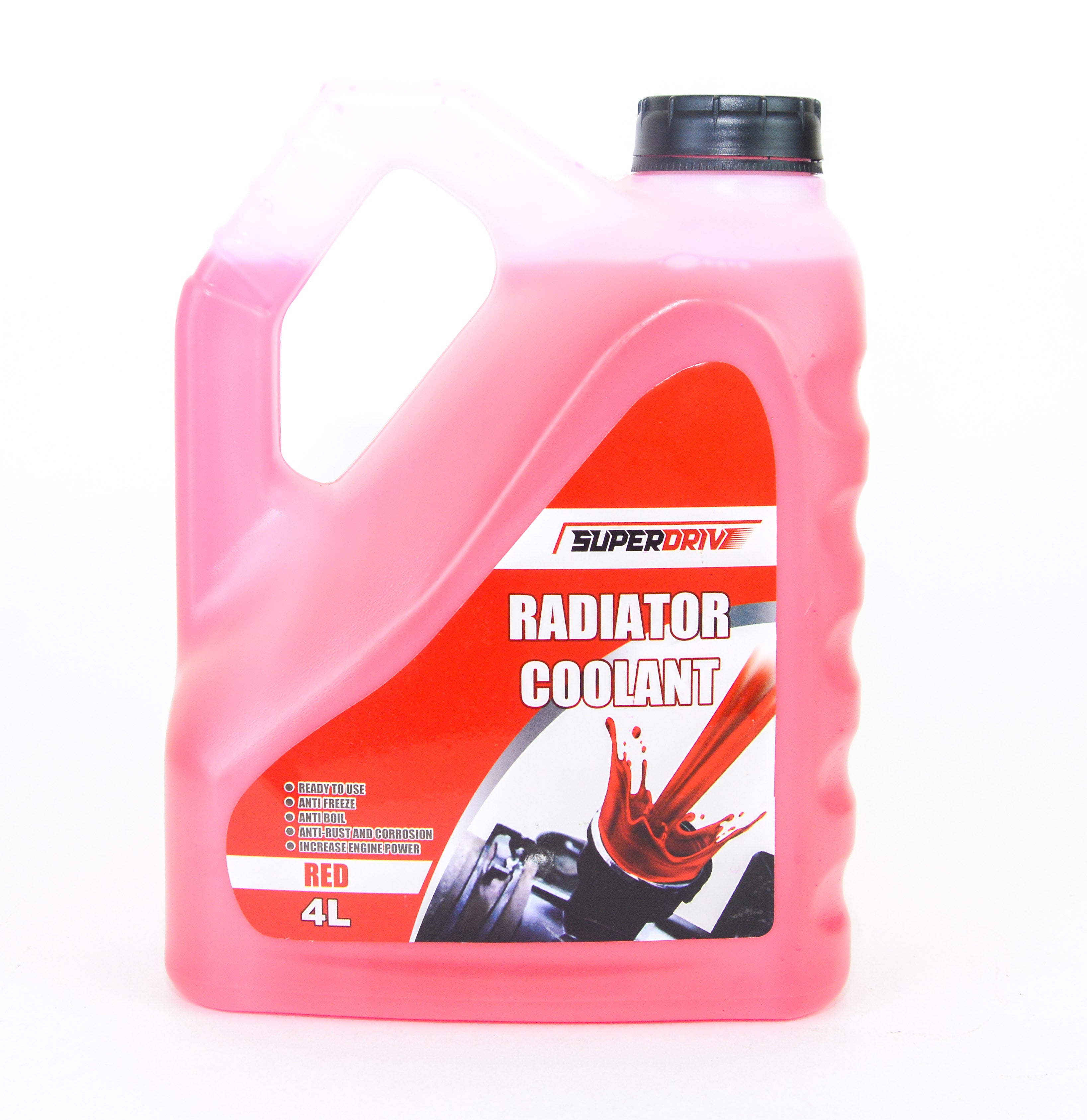 Superdrive Engine Coolant for Car Radiator Anti Freeze & Boil 4L (Red ...