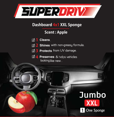 Superdrive Sponge 4 In 1  Dashboard & Leather polish