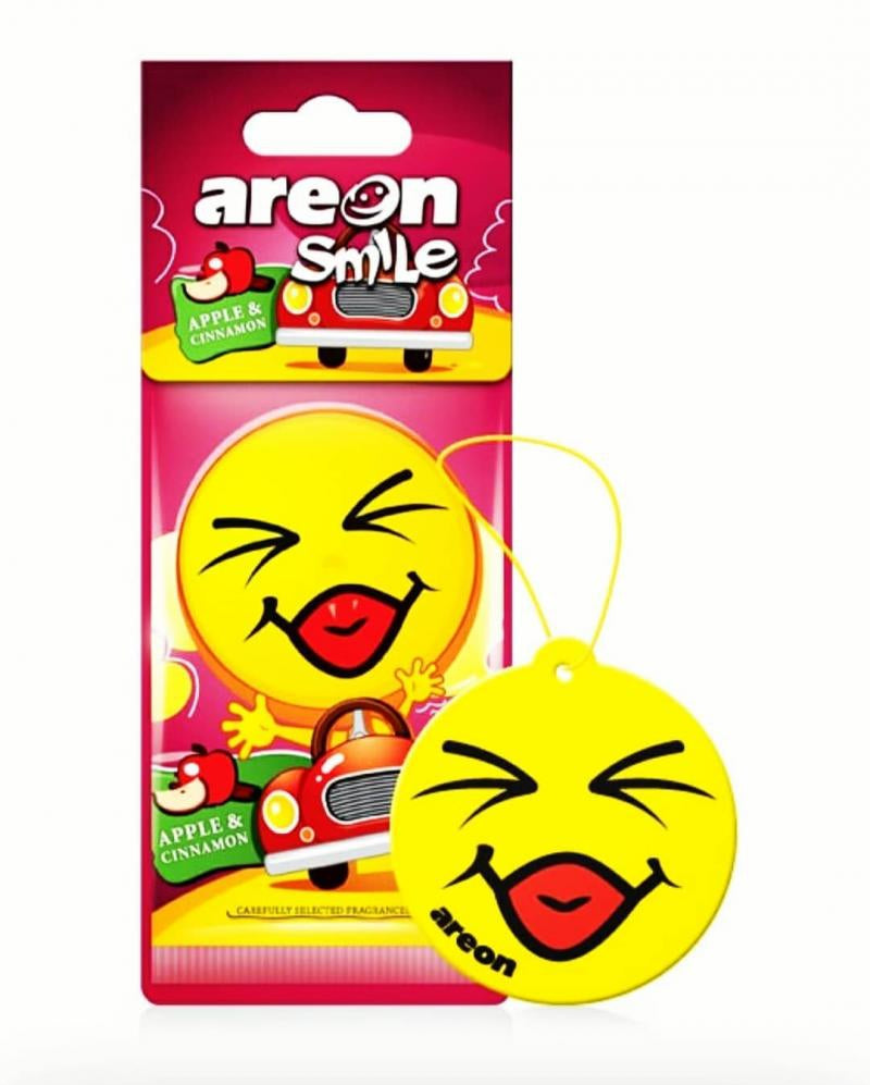 Areon Dry Smile Car Hanging Fragrance , Apple & Cinnamon