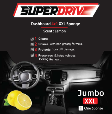 Superdrive Sponge 4 In 1  Dashboard & Leather polish