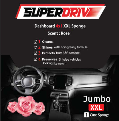 Superdrive Sponge 4 In 1  Dashboard & Leather polish