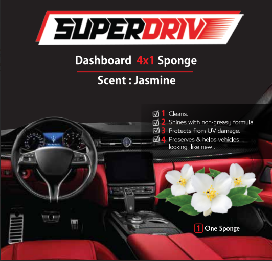 Superdrive Sponge 4 In 1  Dashboard & Leather polish