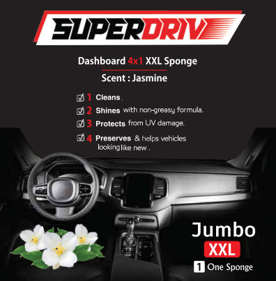 Superdrive Sponge 4 In 1  Dashboard & Leather polish