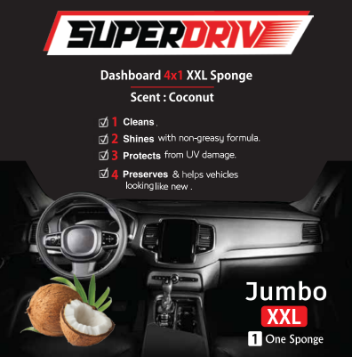 Superdrive Sponge 4 In 1  Dashboard & Leather polish