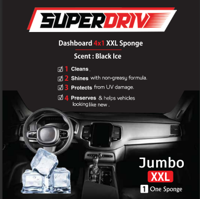 Superdrive Sponge 4 In 1  Dashboard & Leather polish