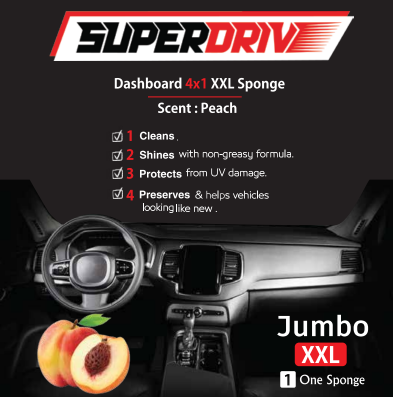 Superdrive Sponge 4 In 1  Dashboard & Leather polish