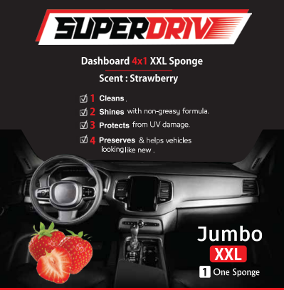 Superdrive Sponge 4 In 1  Dashboard & Leather polish