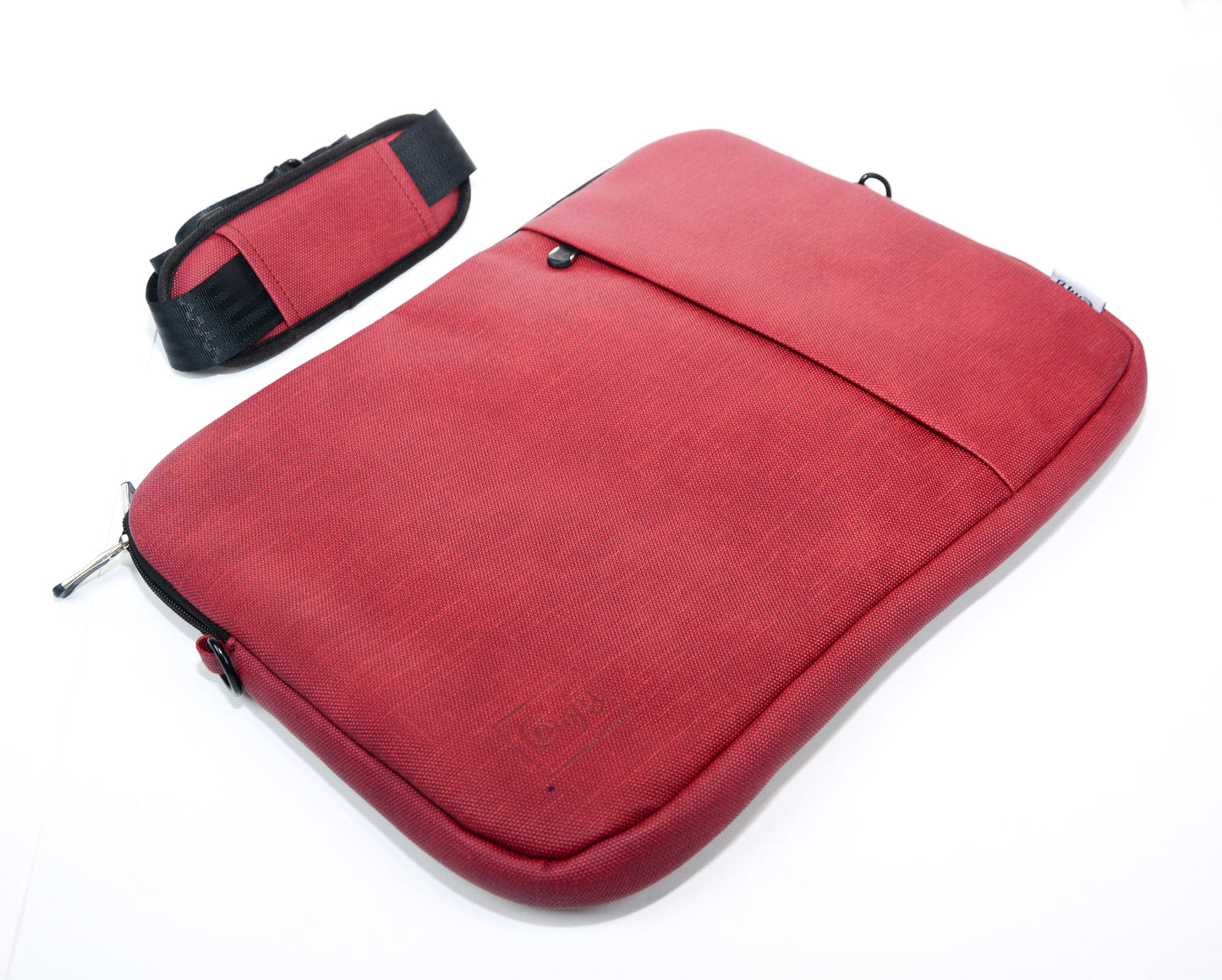 Comfy Leather Laptop Sleeve - Burgundy