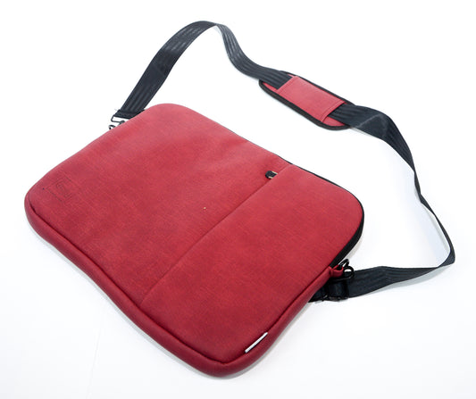 Comfy Leather Laptop Sleeve - Burgundy