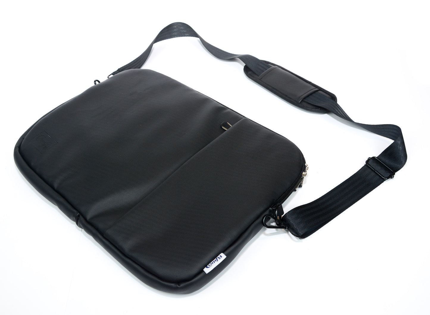 Comfy Leather Laptop Sleeve - Black