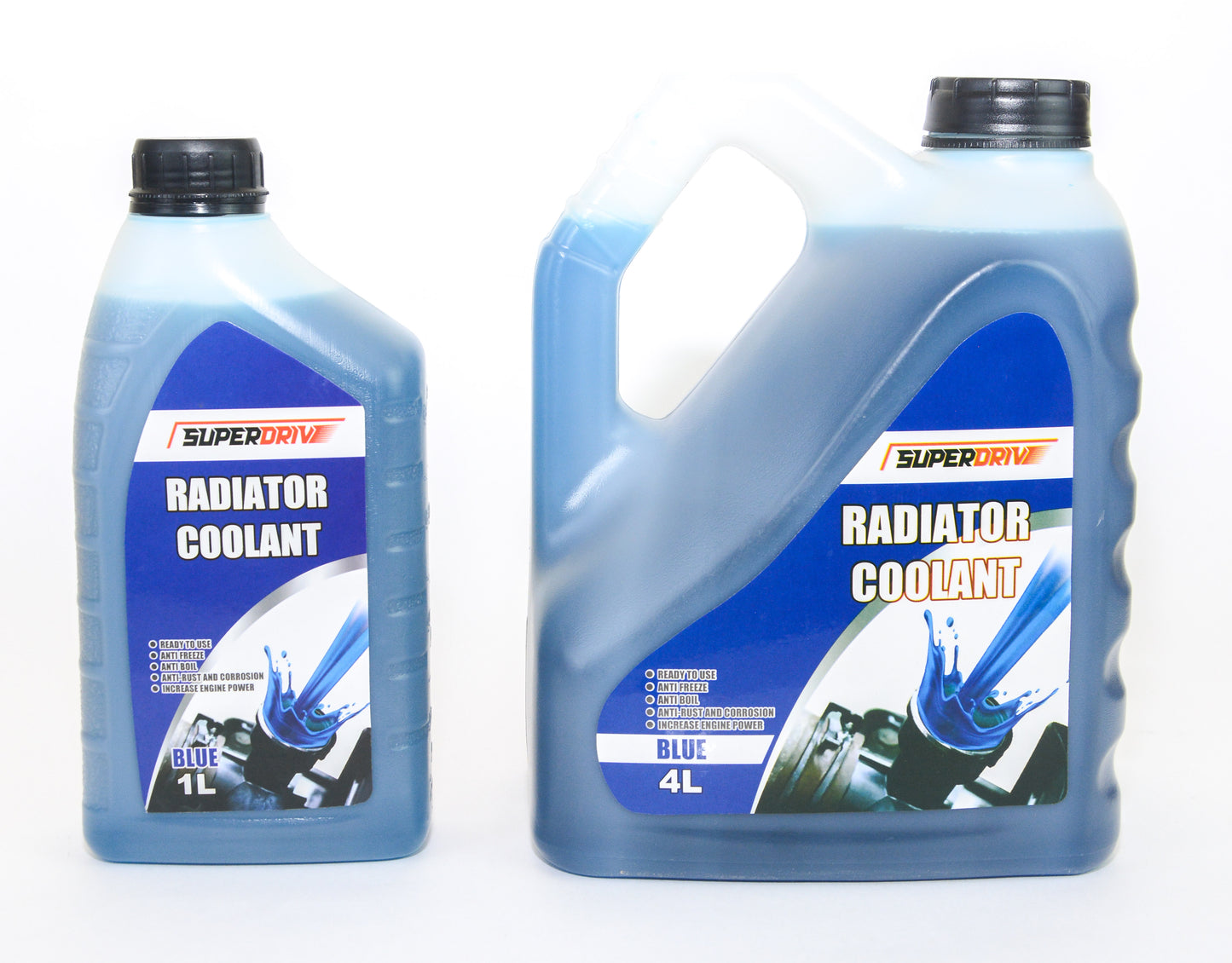 Superdrive Engine Coolant Offer for Car Radiator Anti Freeze & Boil 4L+1L (Blue)