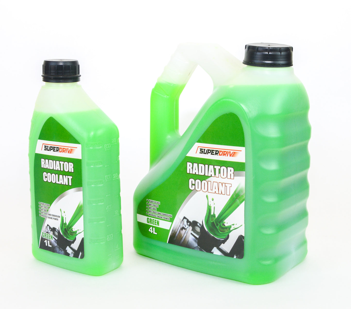 Superdrive Engine Coolant Offer for Car Radiator Anti Freeze & Boil 4L+1L (Green)