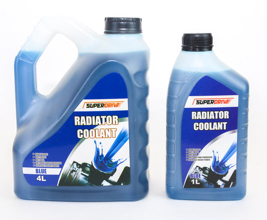 Superdrive Engine Coolant Offer for Car Radiator Anti Freeze & Boil 4L+1L (Blue)