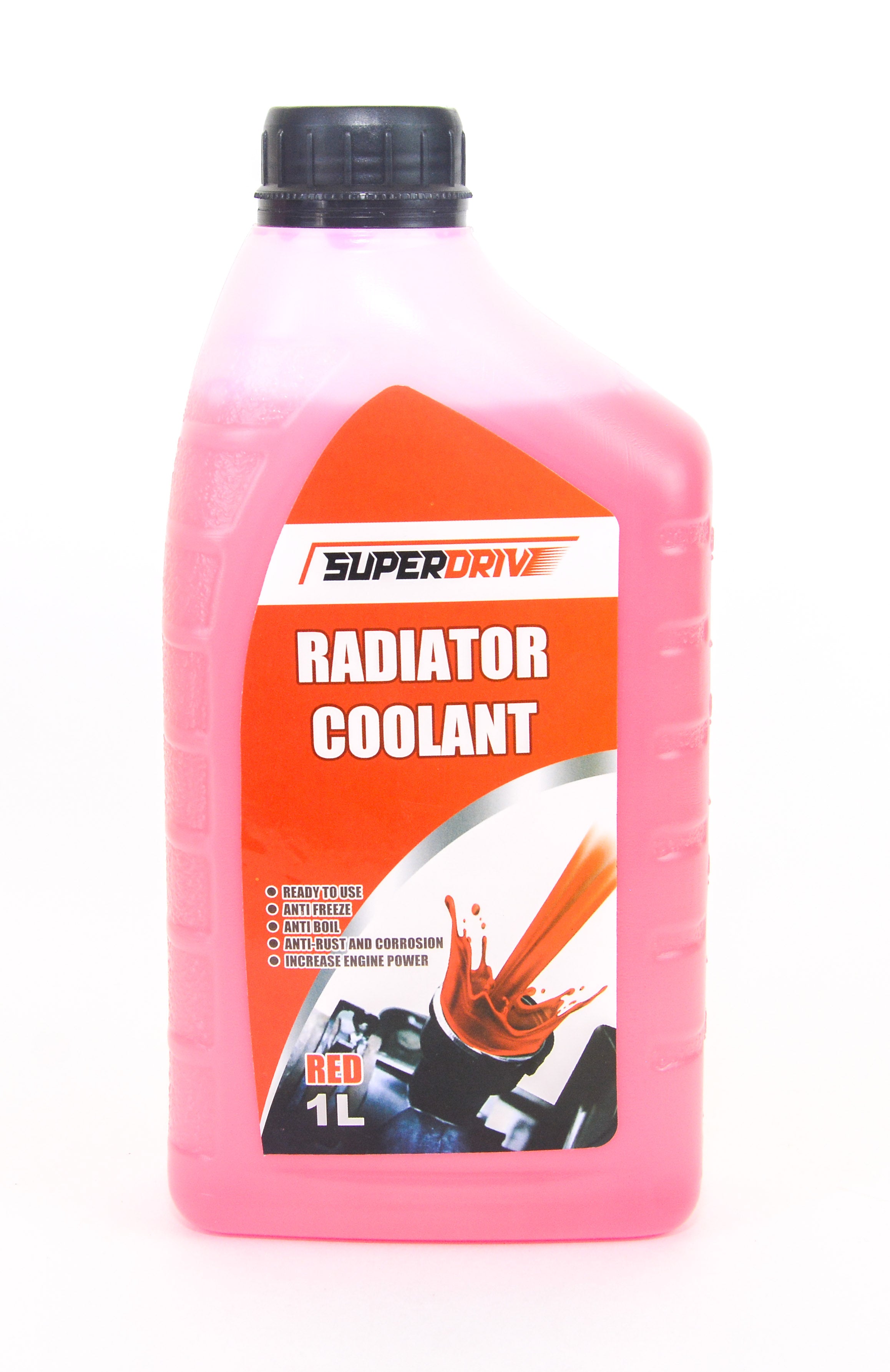 Superdrive Engine Coolant for Car Radiator Anti Freeze & Boil 1L (Red ...