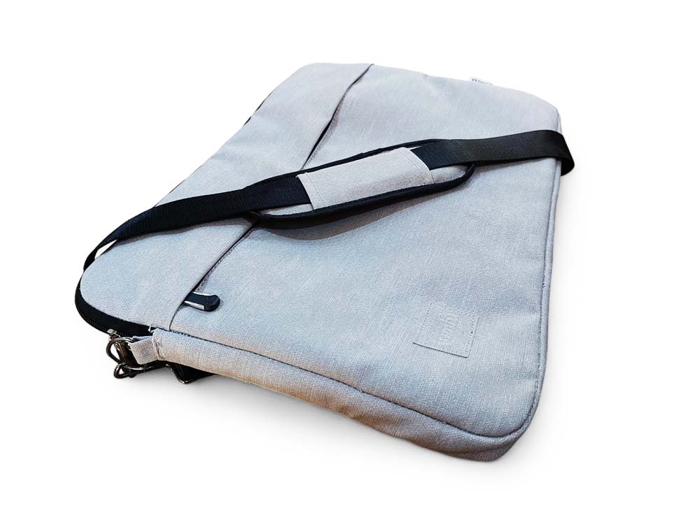 Comfy Leather Laptop Sleeve - Grey